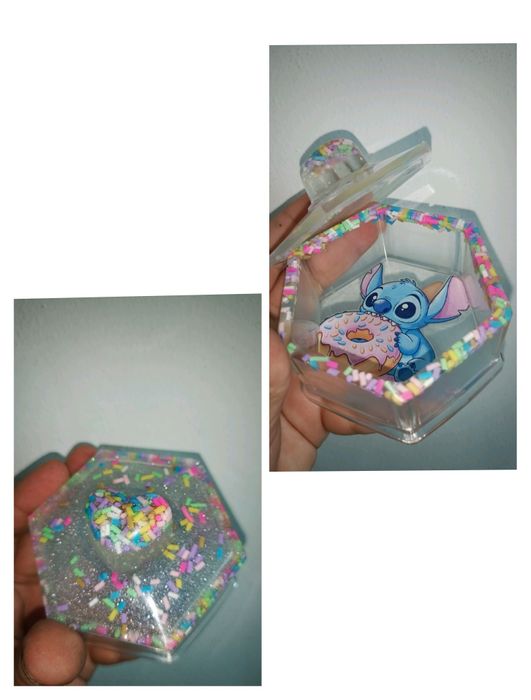 Porta jóias em resina