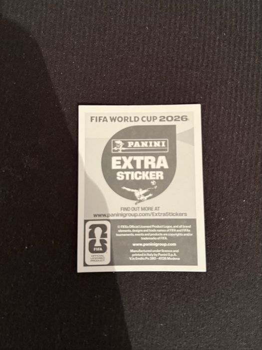 Cromo Messi extra sticker Mundial 2026 Panini