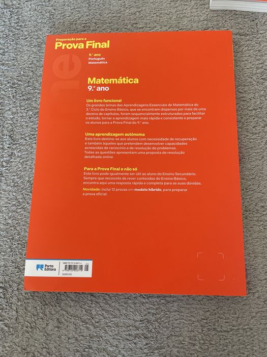 Livros de preparação para os exames nacionais do 9° ano