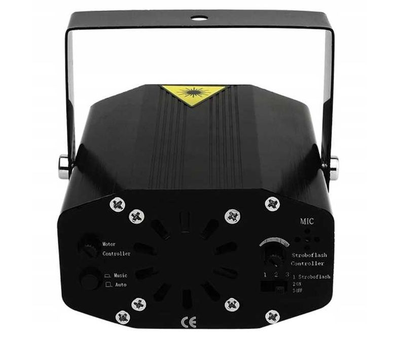 Nowoczesny LASER Projektor Disco Dyskotekowy Lampa 3D LED (WYPRZEDAŻ)