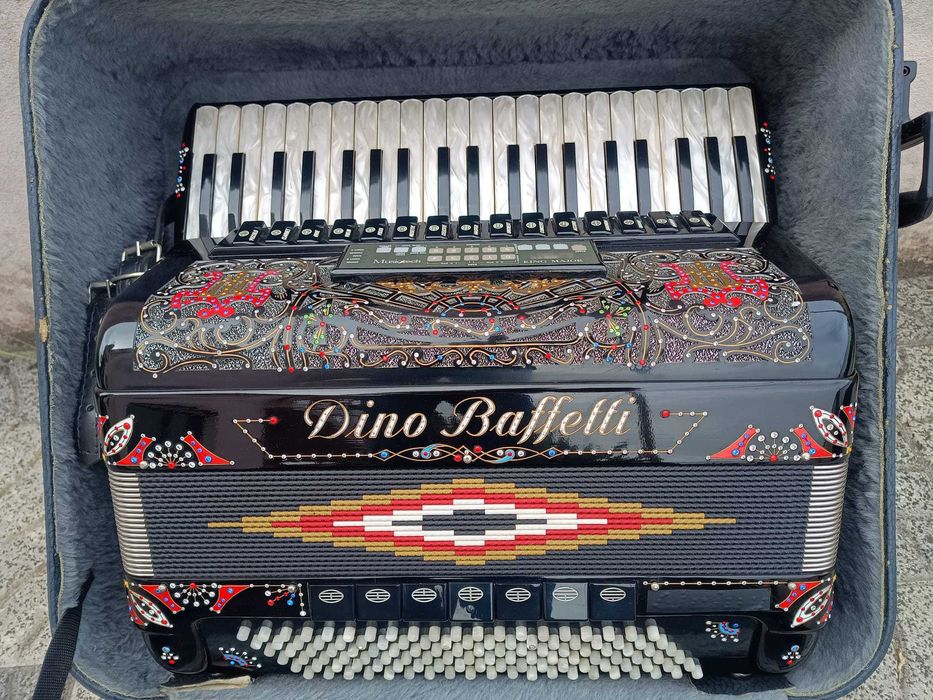 Acordeão Dino Baffetti Teclas Preto c/ Midi