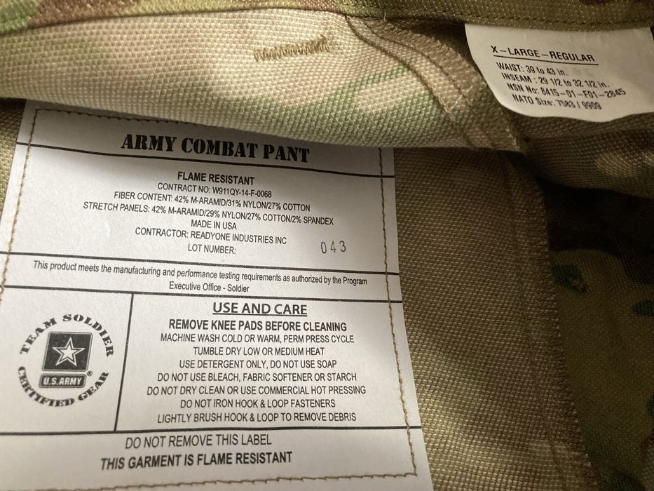 Бойові штани з наколінниками Army FR Multicam Combat Pants S M L XL
