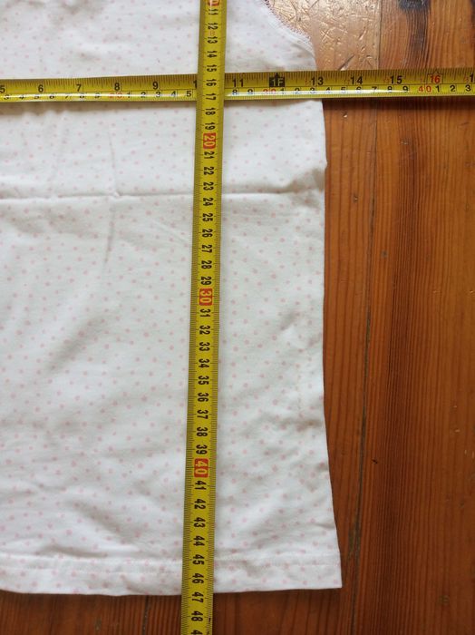 podkoszulka dziewczęca Next 128/134  biała w kropki