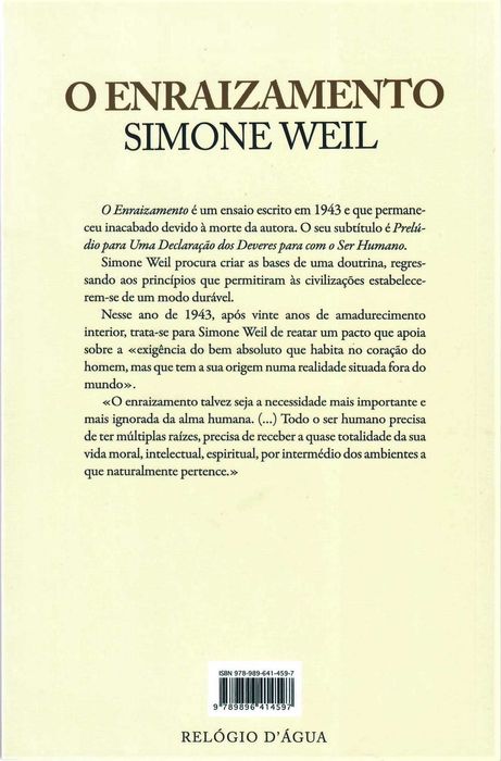 SIMONE WEIL «Nota Sobre a Supressão Geral dos Partidos Políticos»