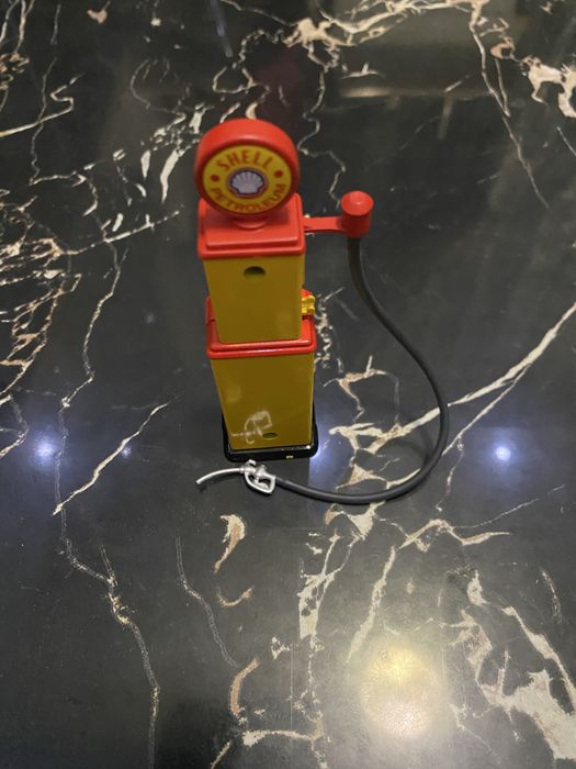 Модель бензоколонки Shell, 12 см, из металла