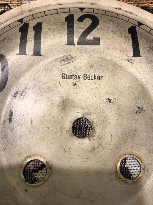 Stare tarcze zegarowe Gustav  Becker dwie sztuki
