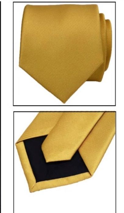 Ties, Pocket Square, and Cufflinks (Yellow, Blue, and Olive Green)64365277839363123