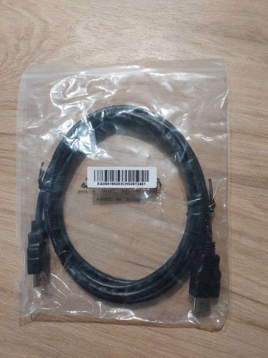 Kabel HDMI V1.4 1.8M NOWY (W woreczku)
