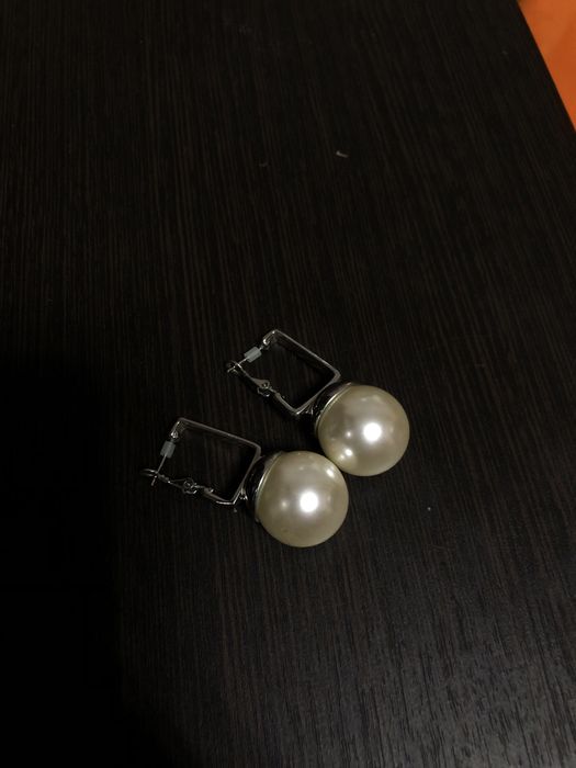 сережки з перлинками