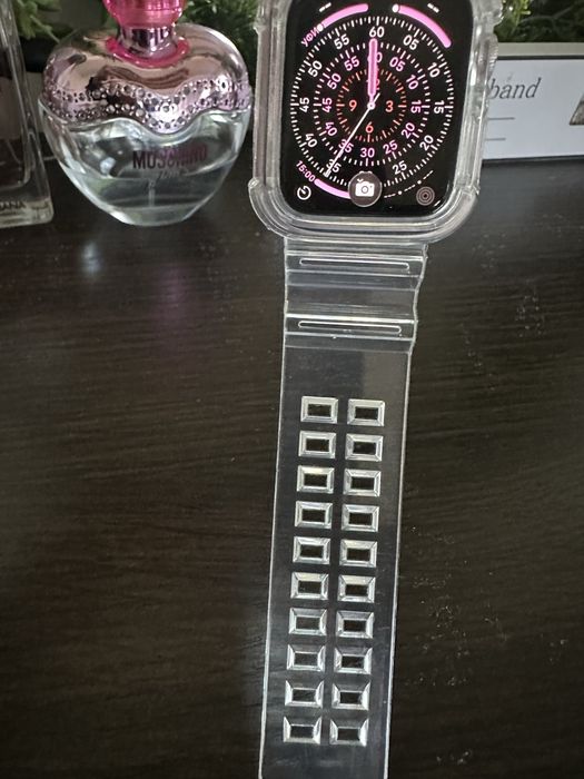 Ремешок на Apple Watch ! Ремешок прозрачный на часы Эпл Вотч ! 41 мм