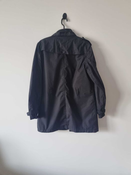 Męski płaszcz na wiosne kurtka męska czarna Reserved M parka trencz