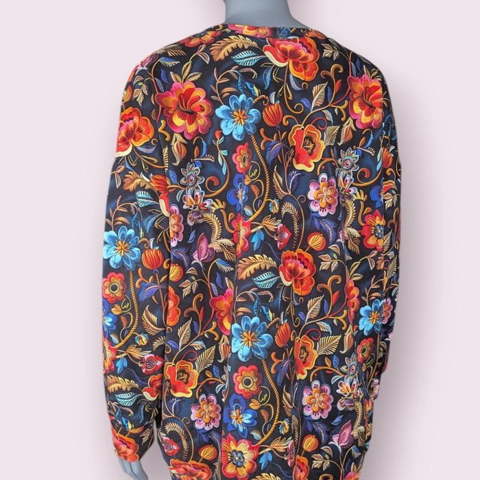 Auri Lili nowa bluza oversize Santosza folkowe kwiaty kaptur S-XL hand