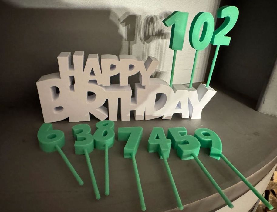 Decoração Personalizada para Aniversários de Crianças | Peças feitas à medida para festa de aniversário | 3D