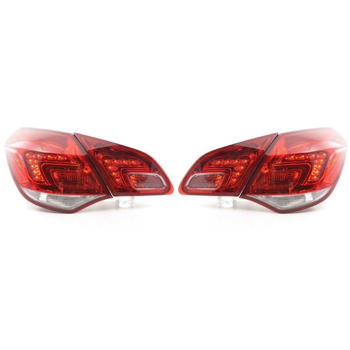 Farolins LED Opel Astra J Vermelho/Cristal