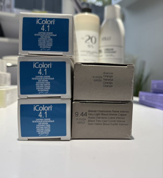 Крем фарба для волосся 4.1, тонер для волосся, 9.44