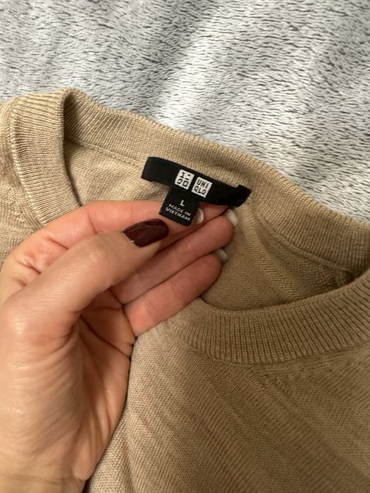 реглан шерсть Uniqlo кемел