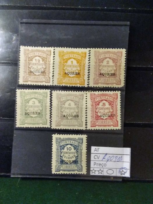 1918 Emissão Regular Unicolor Açores MLH *