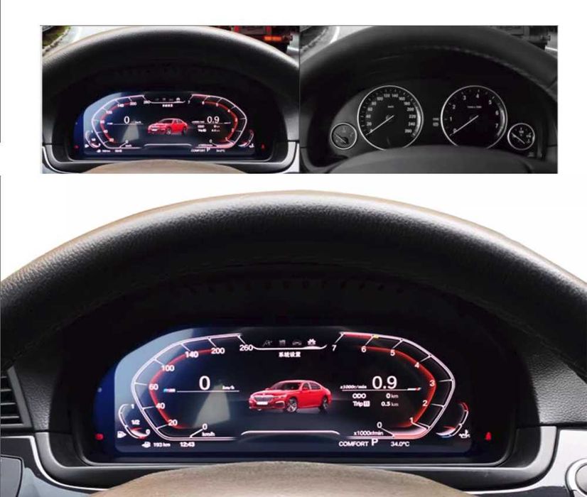 Wirtualny Kokpit Licznik Zegary Liczniki Cyfrowe Digital Cluster BMW X5 E70 X6 E71 System CCC CIC BOSE