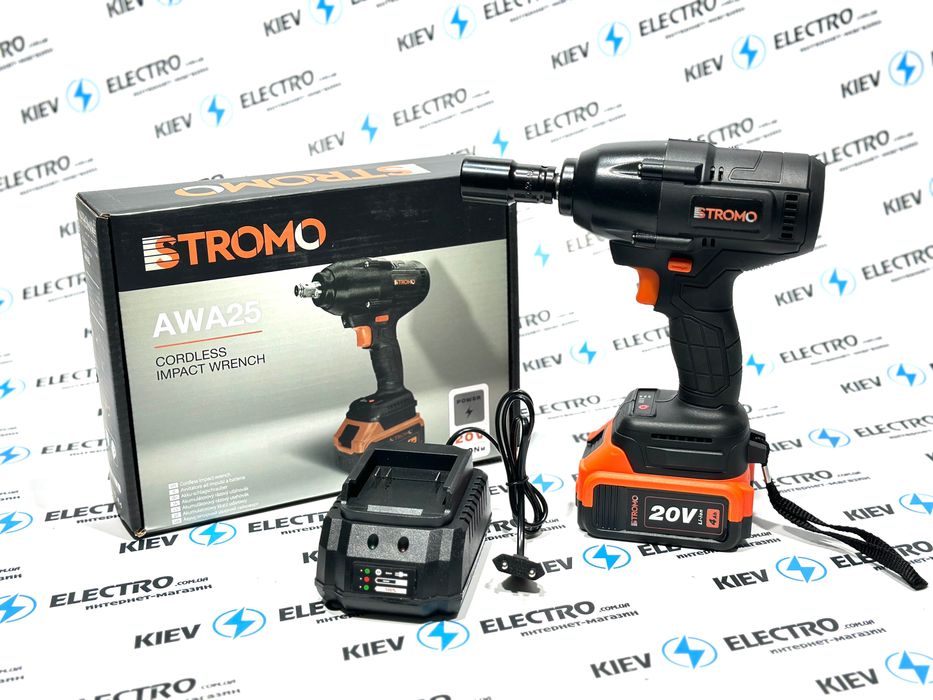 Гайковерт Stromo AWA 25 (Аккумуляторный 680Нм / 20V / 4 ам ) Польша