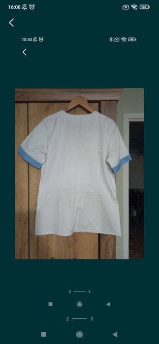 Fartuszek biały damski 36/38.