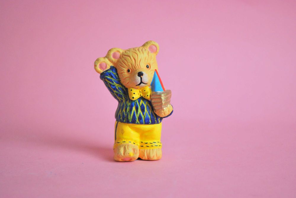 figurka miś lata 90 millenium vintage