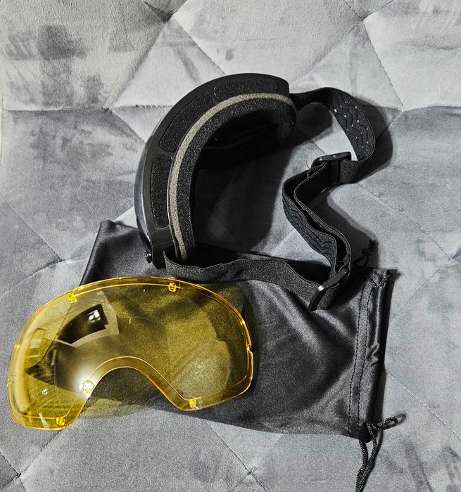 Лижна маска, лижні окуляри з чохлом, лыжная маска, лыжные очки + лінза