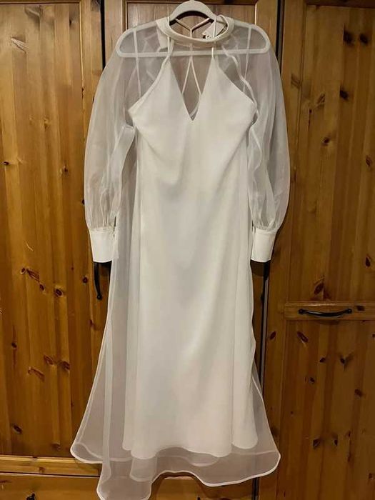 suknia ślubna jedwab  roz. 38