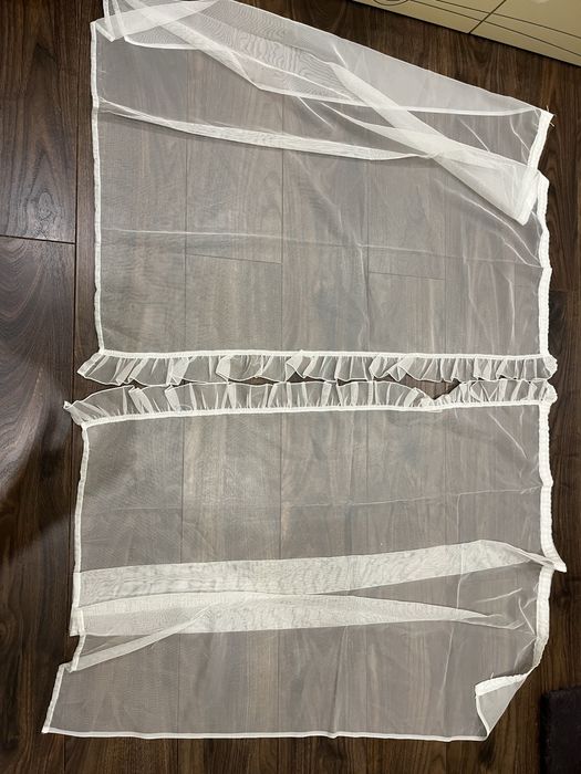 Тюль гардина з тесьмою