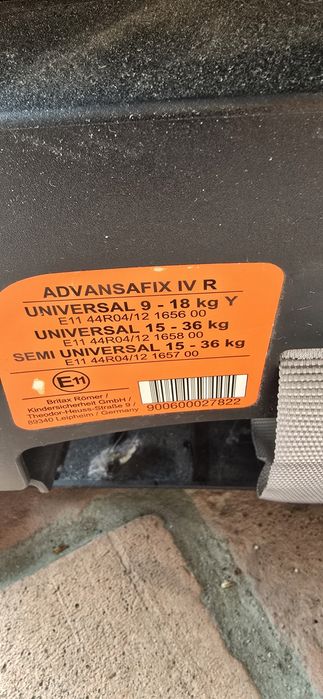 Fotelik samochodowy Britax Romer Advsnsafix IV R