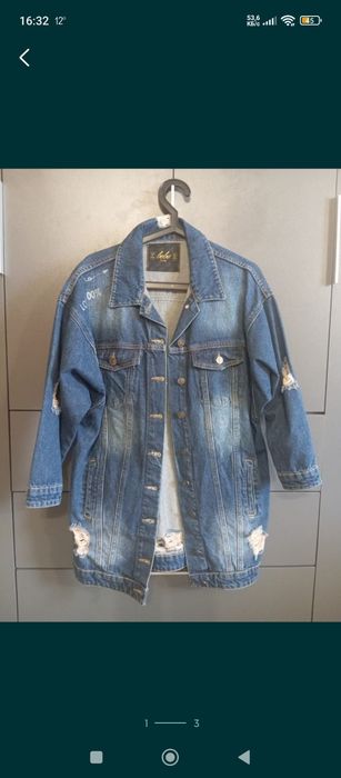 Женская джинсовая рубашка размер S новая