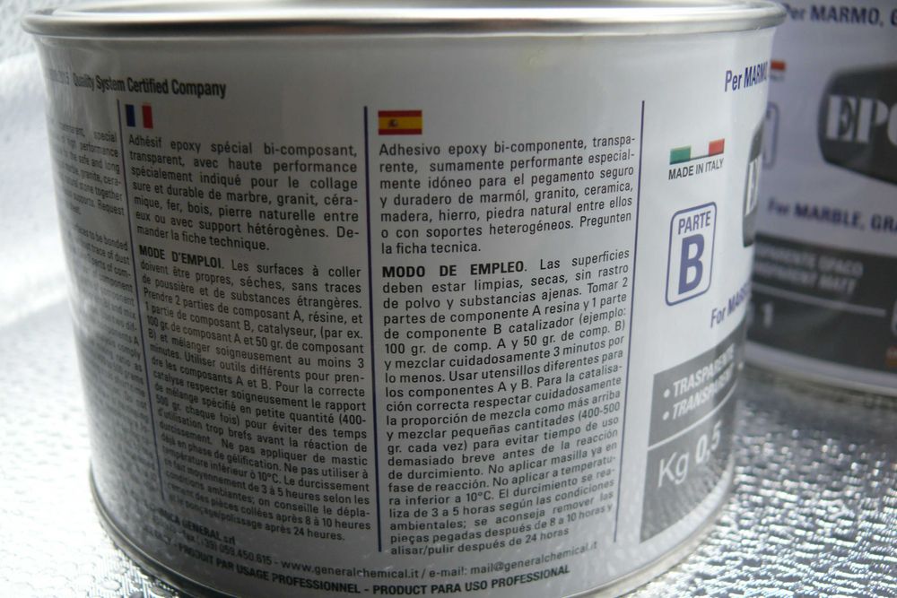 Resina epóxi transparente
