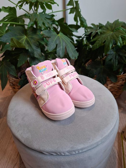 buty snakersy psi patrol za kostkę na rzep dla dziewczynki