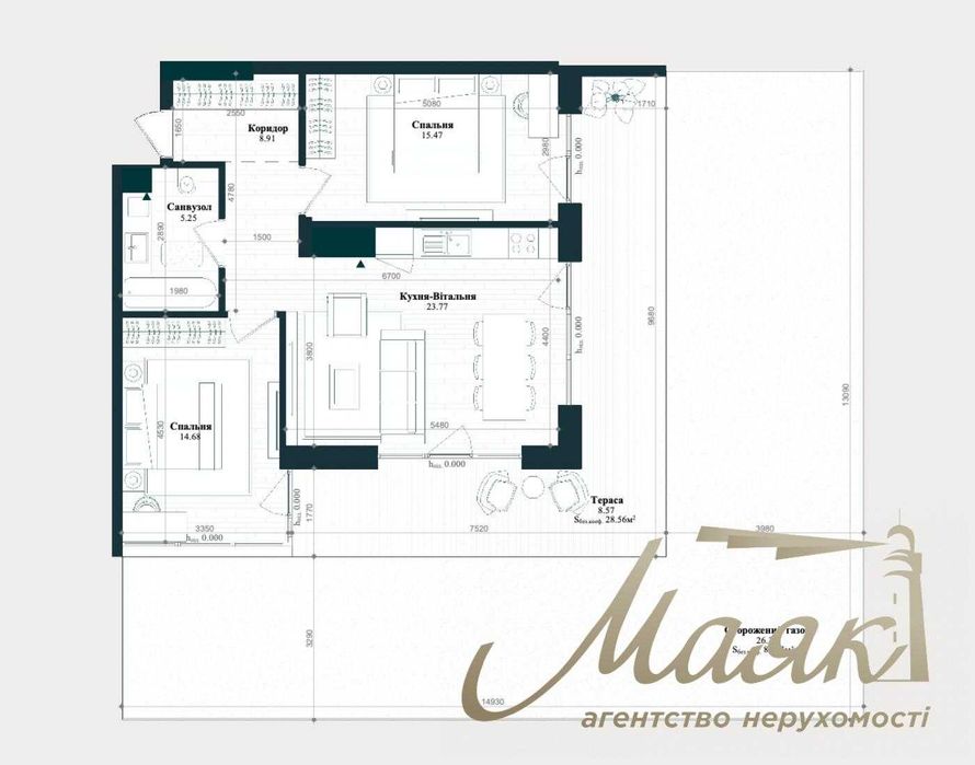 БЕЗ% Продаж 3-к квартири в ЖК Park Lake City,Підгірці, Обухівський р-н
