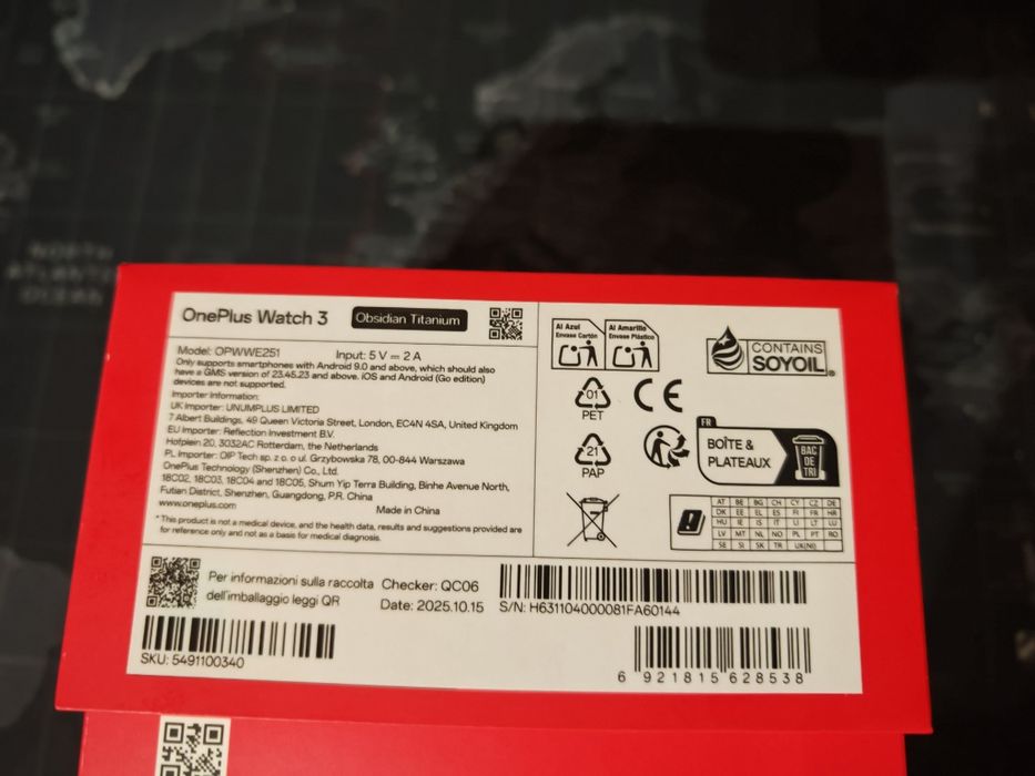 Smartwatch OnePlus watch 3 47mm
