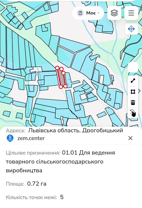 Ділянка у с. Орів