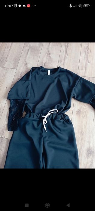 Spodnie i bluza komplet masełko