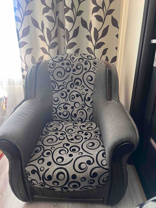 Kanapa rozkładana + 2 fotele | Zestaw wypoczynkowy | Bardzo dobry stan