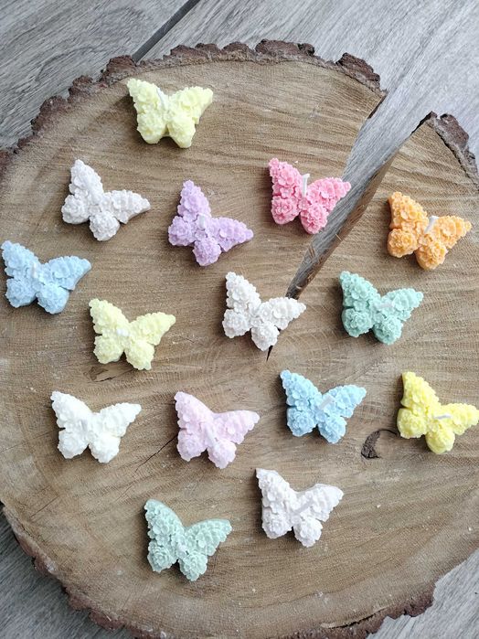 Mini świeczka sojowa motylek podziękowanie dla gości