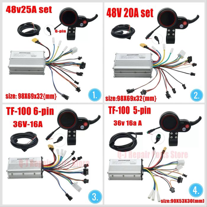 Комплект контроллера електросамоката Kugoo m4 pro 36/48V 16A/20A/25A