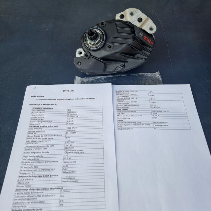 Silnik Bosch Performance CX 85Nm  Nowy 85 nm. NIE SMART