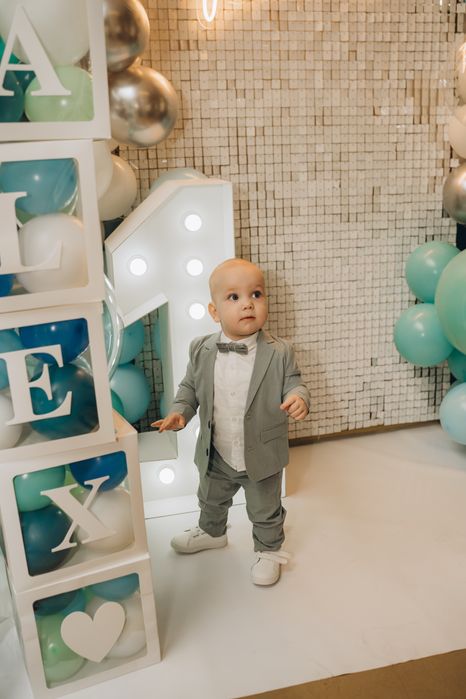 Костюм Next 12-18 міс піджак, штани, рубашка, боді, бабочка, взуття