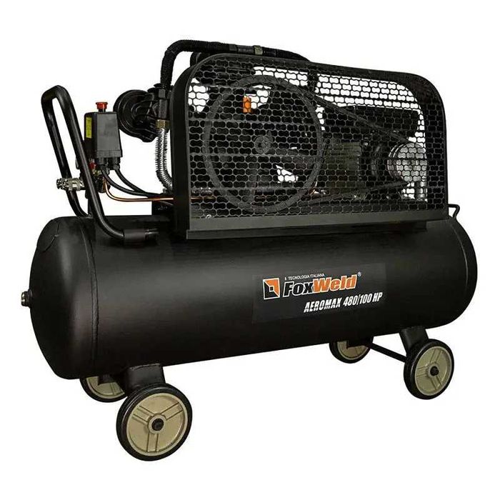 Компресор ремінний FoxWeld 100л 3.2кВт 10атм 440л/хв компрессор PL