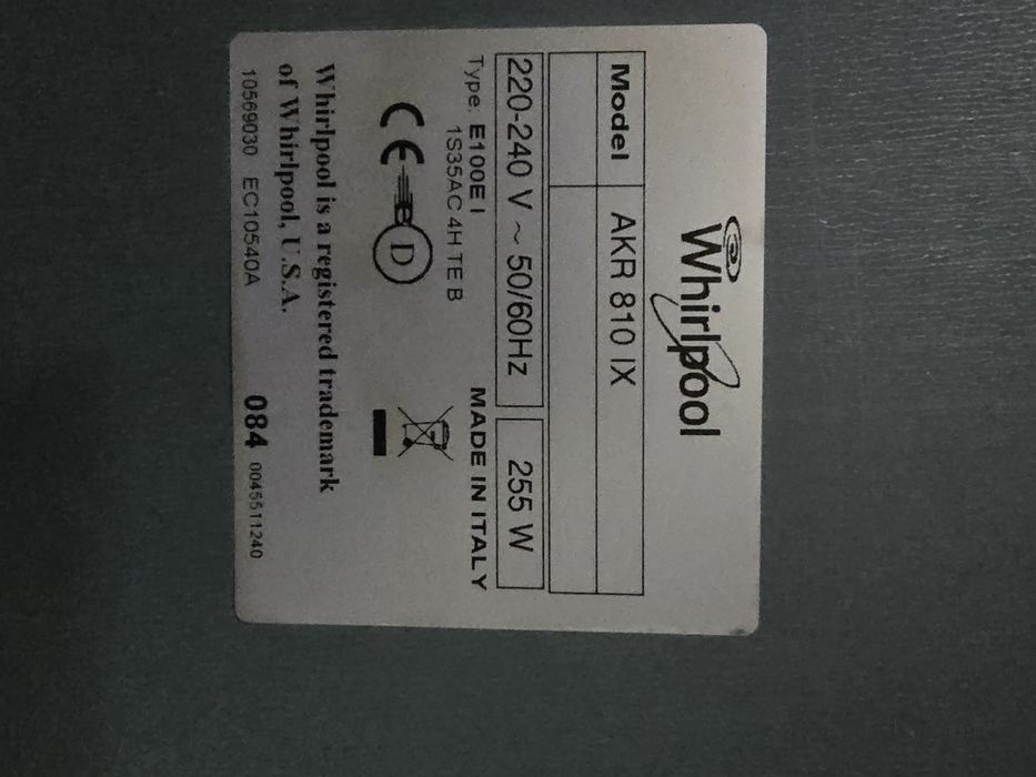 Exaustor de Ilha Whirpool AKR 810 IX (100cm) Inox - 255W