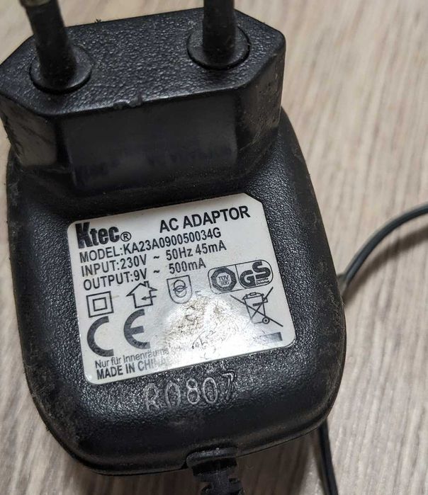 Блок питания 9V 500mA