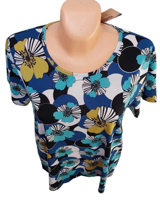 Bluzka w kwiaty BLACK&FISH, R. 2XL/3XL