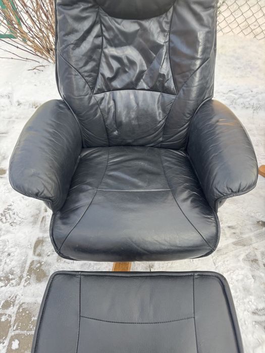 Крісло реклайнер шкіряне (00139,00140) крімло релакс