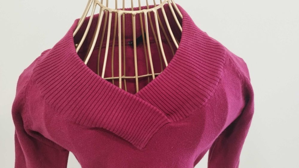 Camisola de malha cor-de-rosa