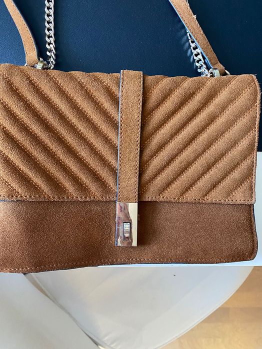 zamszowa torebka mango suede leather hit sezonu