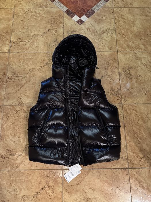 Жилетка зара Пухова 100% ПІР'Я ЧОРНИЙ | 3411/910/800