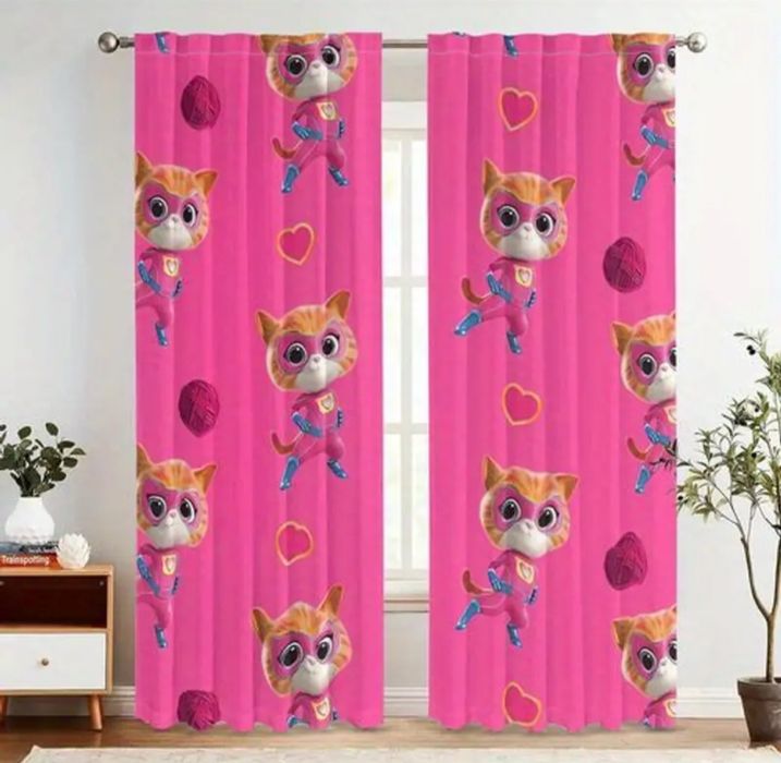 Cortinas para quarto / sala - Super Kitties